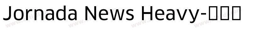 Jornada News Heavy字体转换